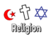 Bildkarte Religion